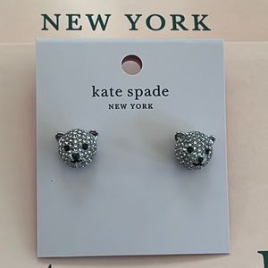 ♠️kate spade Polar Bear Arctic Friends Pace Mini Studs, Silver NWT